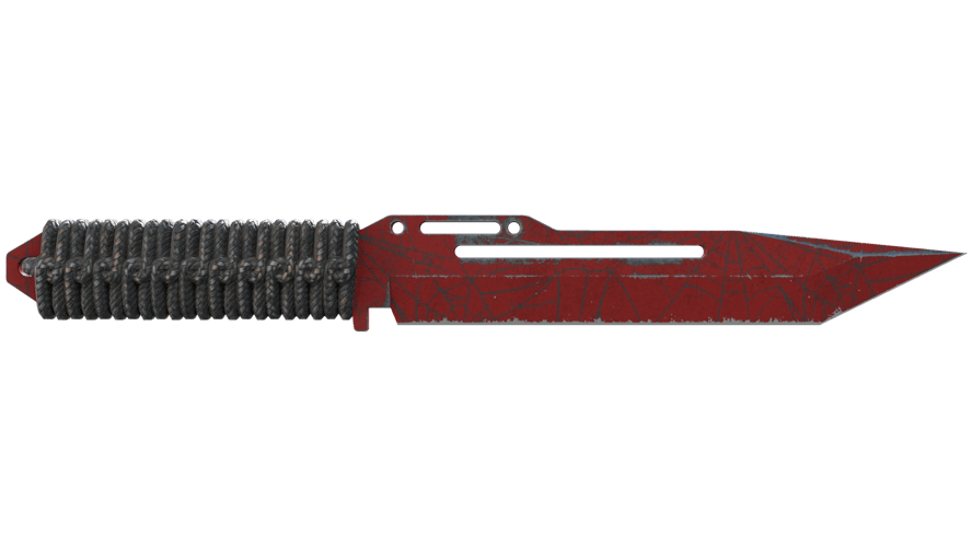 ★ Paracord Knife | Crimson Web (Battle-Scarred)