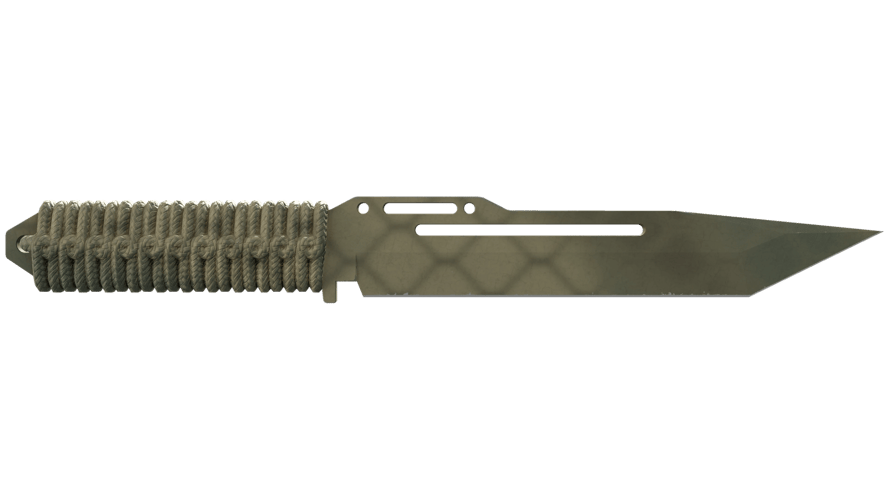 ★ Paracord Knife | Safari Mesh (Minimal Wear)