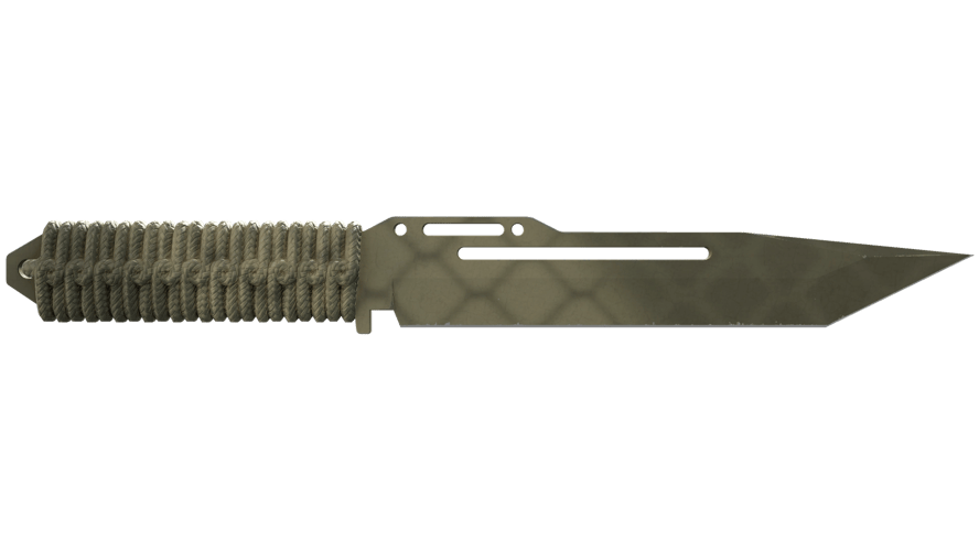 ★ Paracord Knife | Safari Mesh (Minimal Wear)