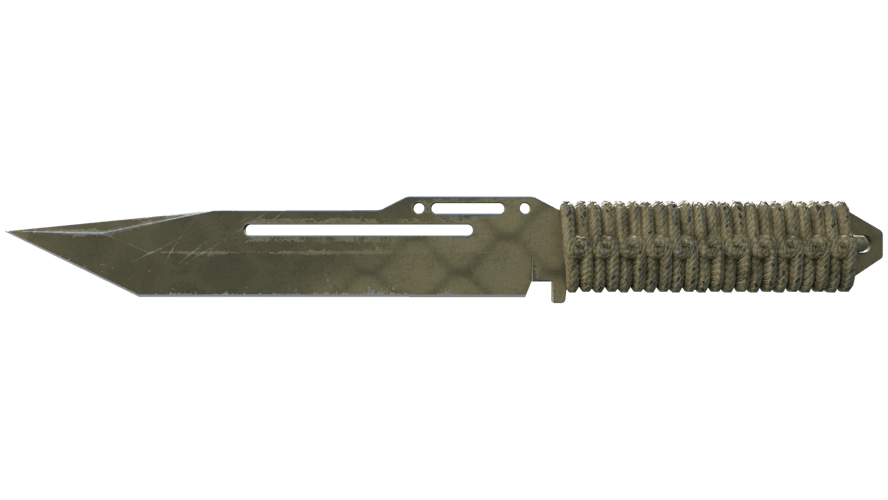 ★ Paracord Knife | Safari Mesh (Well-Worn)
