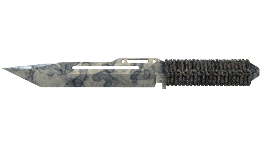 ★ Paracord Knife | Stained (Well-Worn)