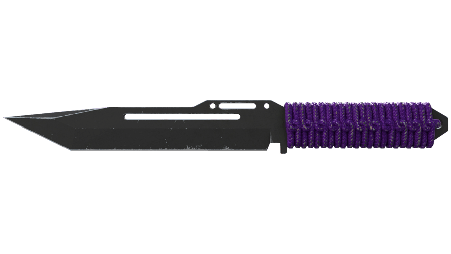 ★ Paracord Knife | Ultraviolet (Well-Worn)