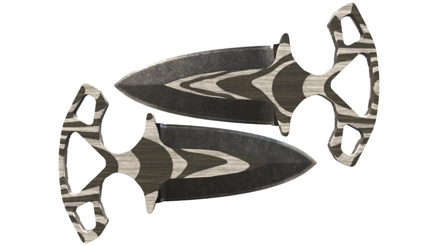 ★ Shadow Daggers | Black Laminate (Well-Worn)