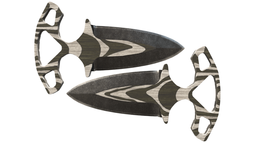 ★ Shadow Daggers | Black Laminate (Well-Worn)