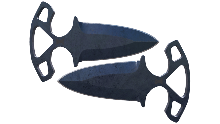 ★ Shadow Daggers | Blue Steel (Battle-Scarred)