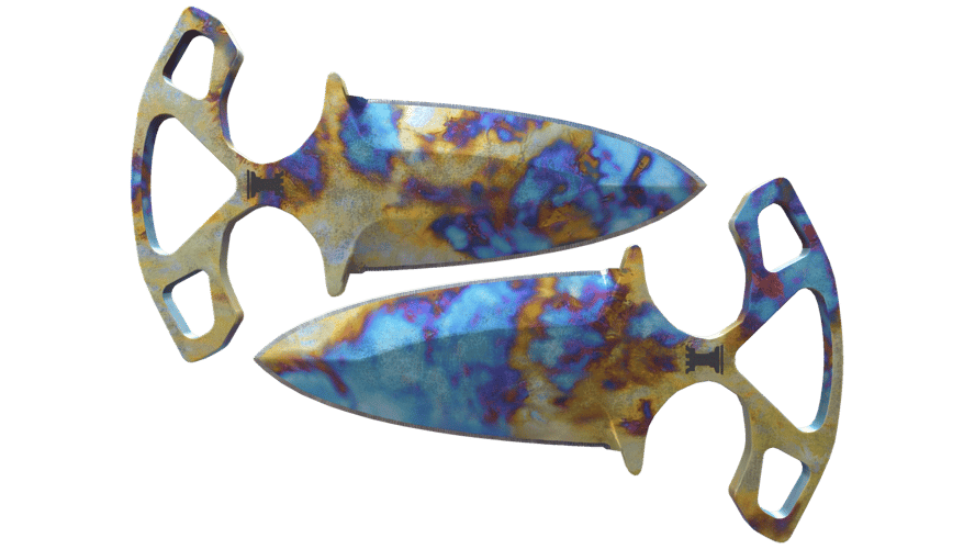 ★ Shadow Daggers | Case Hardened (Well-Worn)