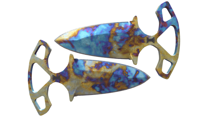 ★ Shadow Daggers | Case Hardened (Well-Worn)