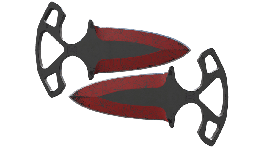 ★ Shadow Daggers | Crimson Web (Well-Worn)