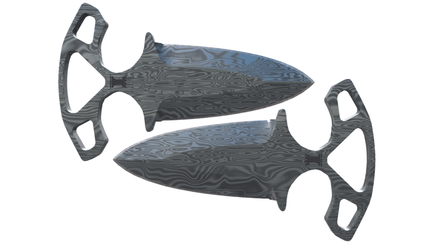 ★ Shadow Daggers | Damascus Steel (Battle-Scarred)
