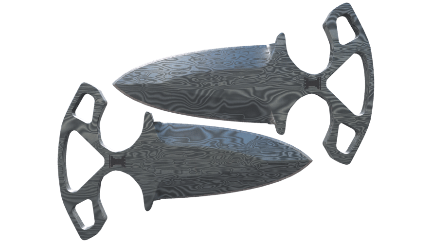 ★ Shadow Daggers | Damascus Steel (Battle-Scarred)