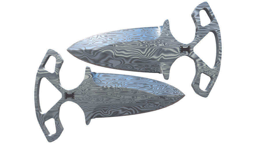 ★ Shadow Daggers | Damascus Steel (Minimal Wear)
