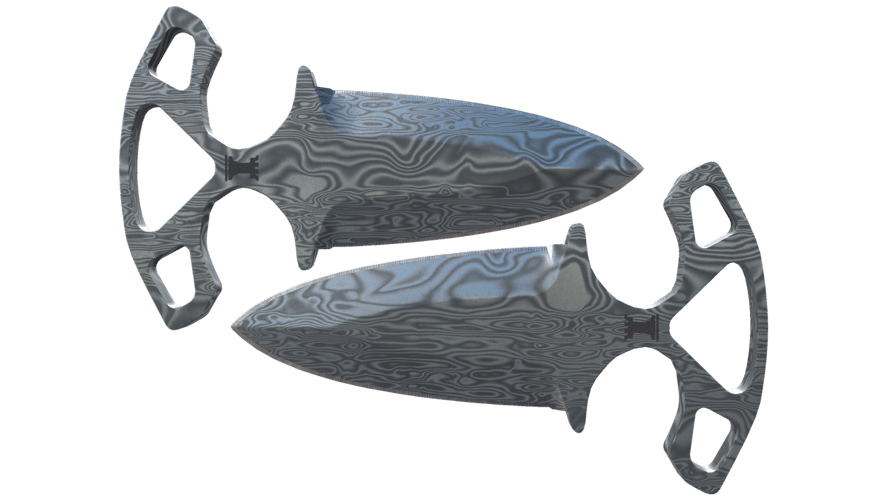 ★ Shadow Daggers | Damascus Steel (Well-Worn)