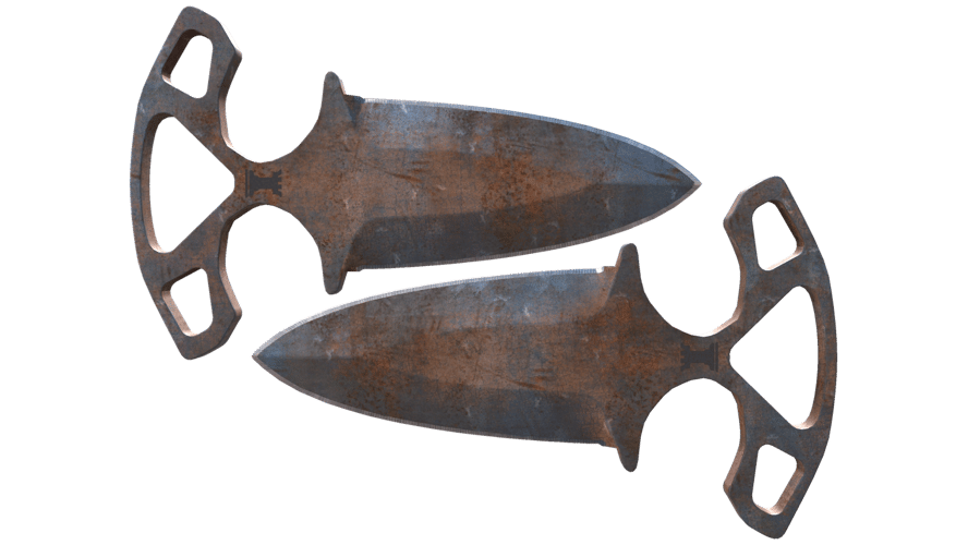 ★ Shadow Daggers | Rust Coat (Battle-Scarred)