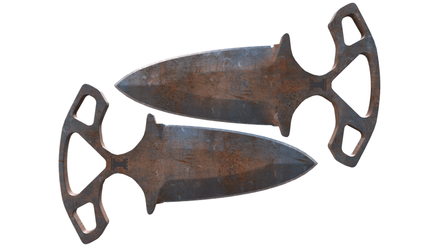 ★ Shadow Daggers | Rust Coat (Battle-Scarred)
