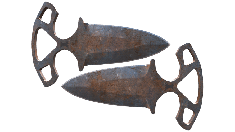 ★ Shadow Daggers | Rust Coat (Battle-Scarred)