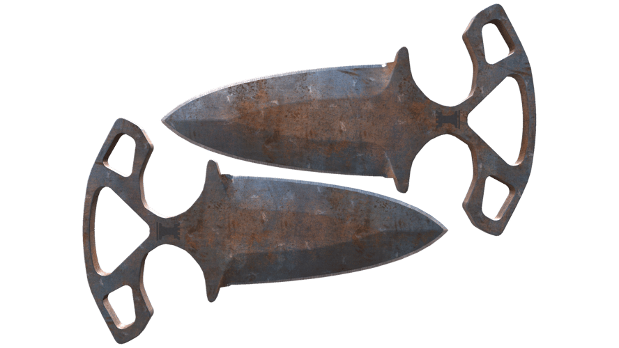 ★ Shadow Daggers | Rust Coat (Battle-Scarred)