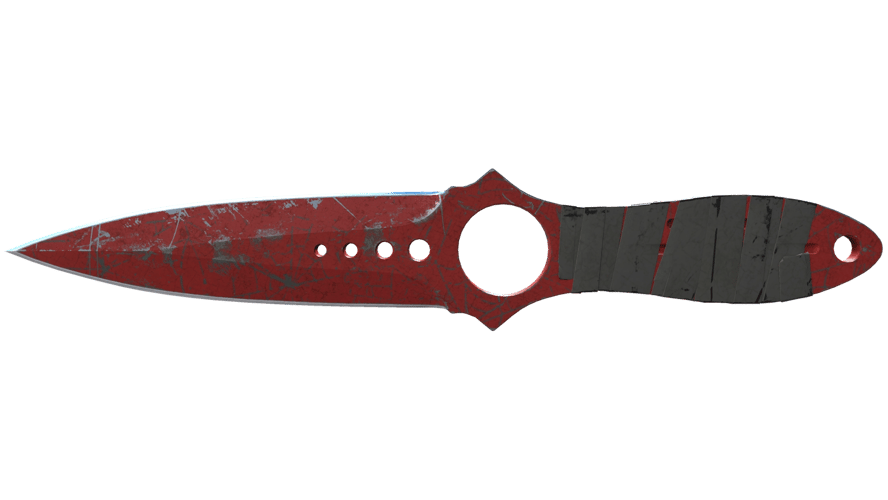 ★ Skeleton Knife | Crimson Web (Battle-Scarred)