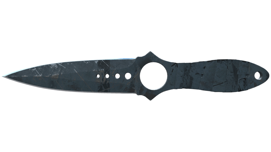 ★ Skeleton Knife | Night Stripe (Battle-Scarred)