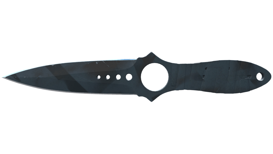 ★ Skeleton Knife | Night Stripe (Well-Worn)