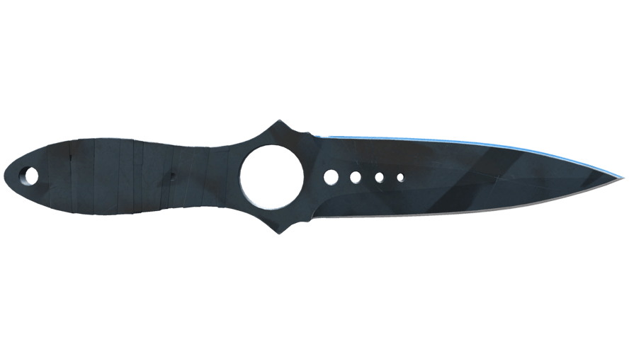 ★ Skeleton Knife | Night Stripe (Well-Worn)