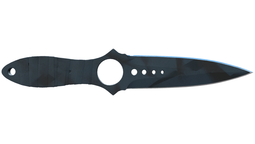 ★ Skeleton Knife | Night Stripe (Well-Worn)