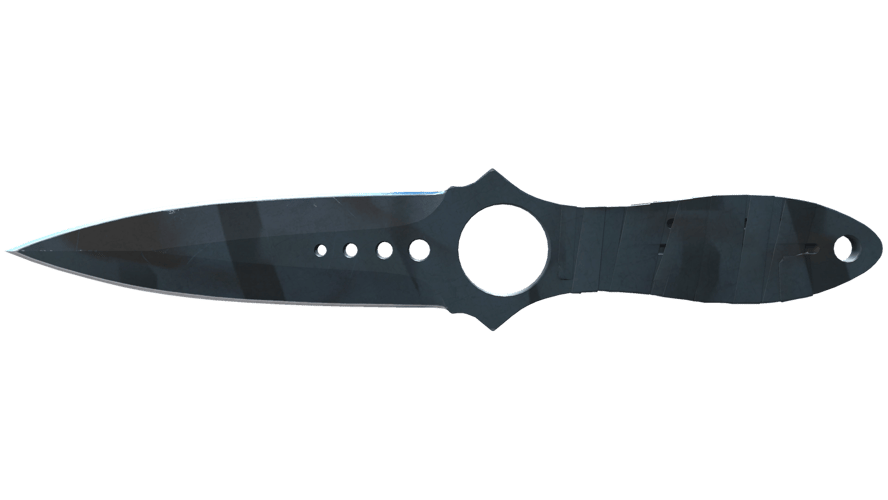 ★ Skeleton Knife | Night Stripe (Well-Worn)