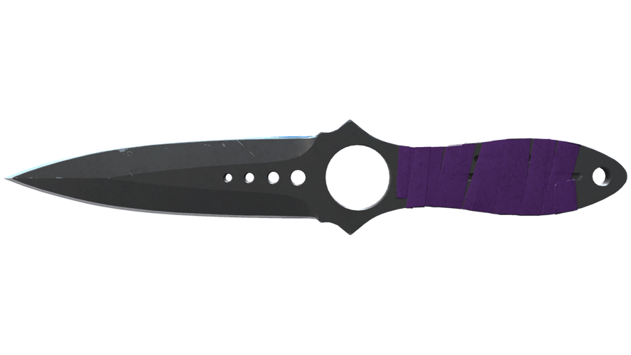 ★ Skeleton Knife | Ultraviolet (Battle-Scarred)