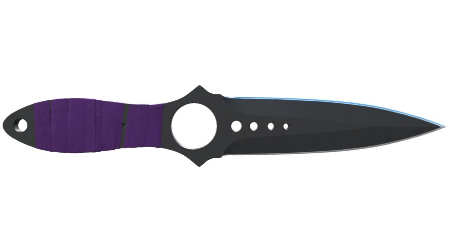 ★ Skeleton Knife | Ultraviolet (Well-Worn)