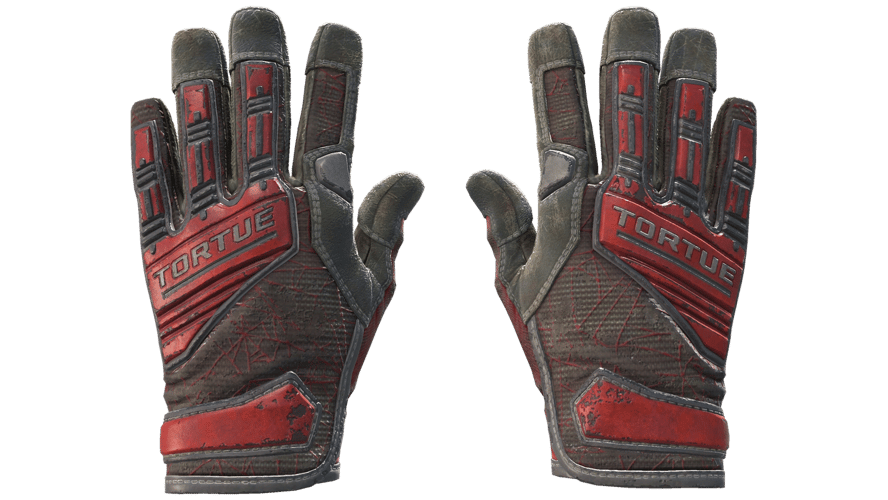 ★ Specialist Gloves | Crimson Web (Battle-Scarred)