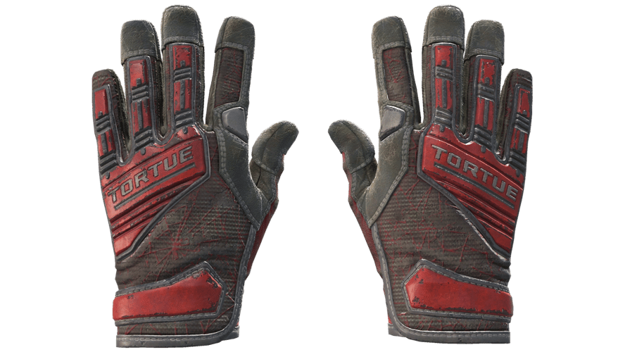 ★ Specialist Gloves | Crimson Web (Battle-Scarred)