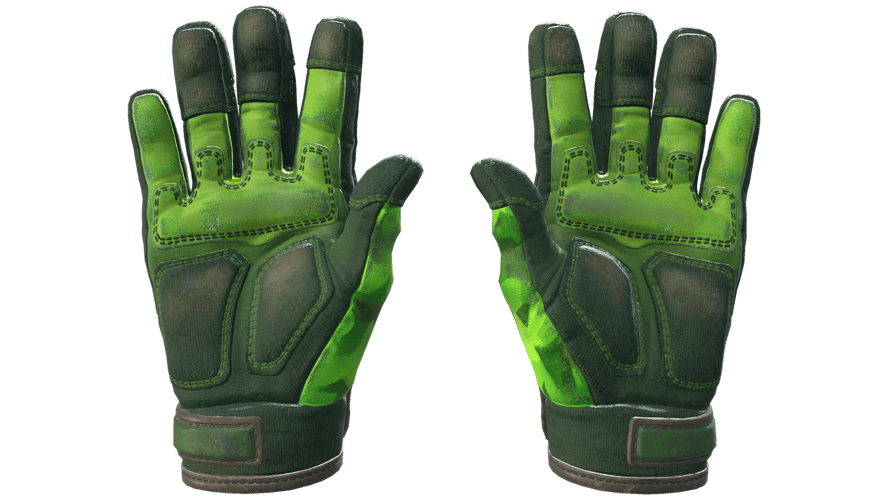★ Specialist Gloves | Lime Polycam (Battle-Scarred)
