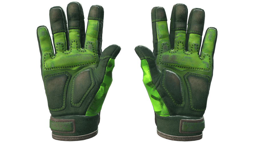 ★ Specialist Gloves | Lime Polycam (Battle-Scarred)