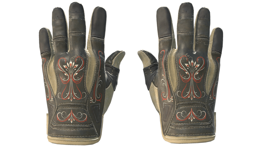 ★ Sport Gloves | Creme Pinstripe (Well-Worn)