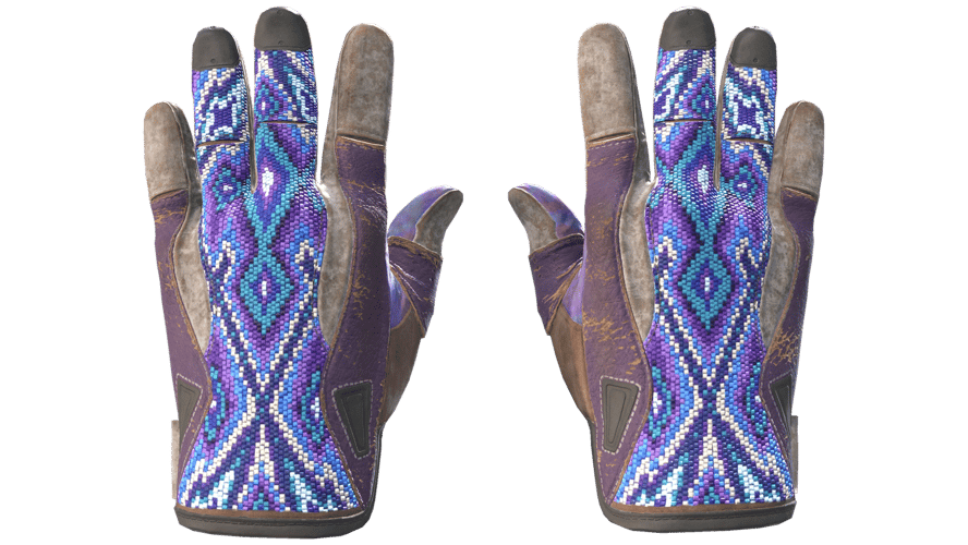 ★ Sport Gloves | Violet Beadwork (Battle-Scarred)