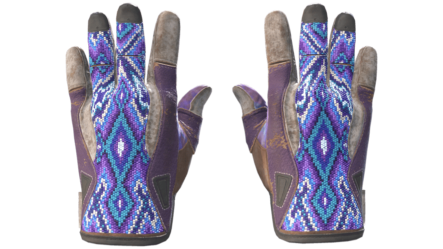 ★ Sport Gloves | Violet Beadwork (Battle-Scarred)