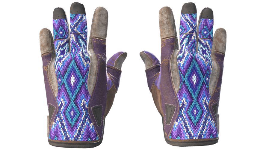 ★ Sport Gloves | Violet Beadwork (Battle-Scarred)