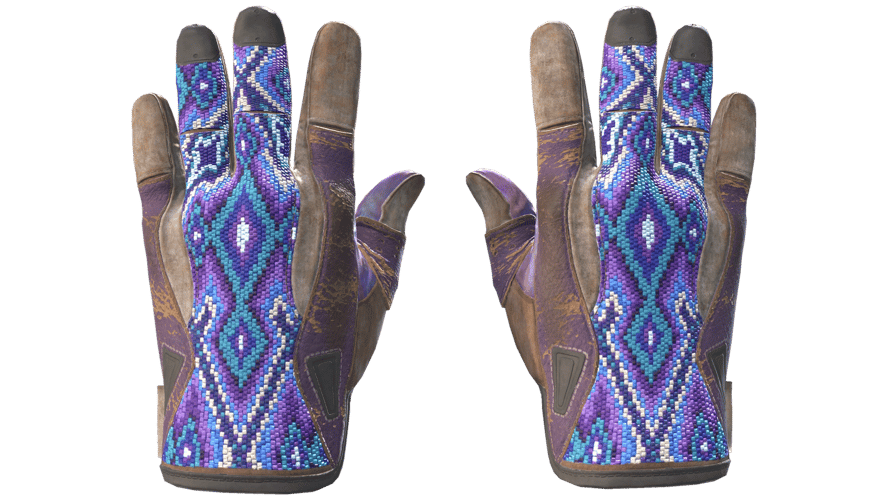 ★ Sport Gloves | Violet Beadwork (Battle-Scarred)