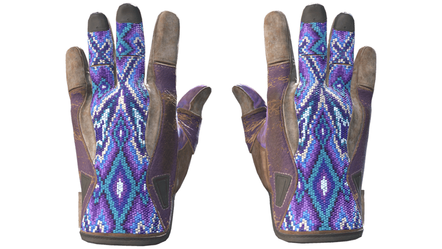 ★ Sport Gloves | Violet Beadwork (Battle-Scarred)