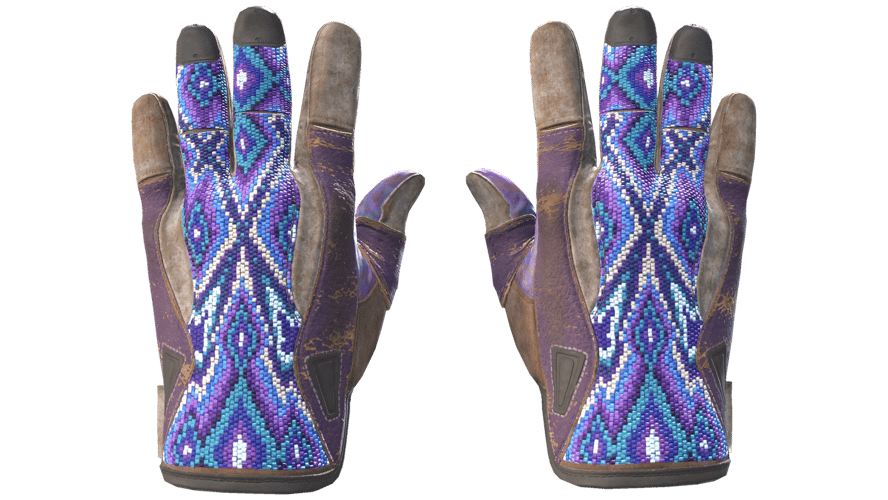 ★ Sport Gloves | Violet Beadwork (Battle-Scarred)