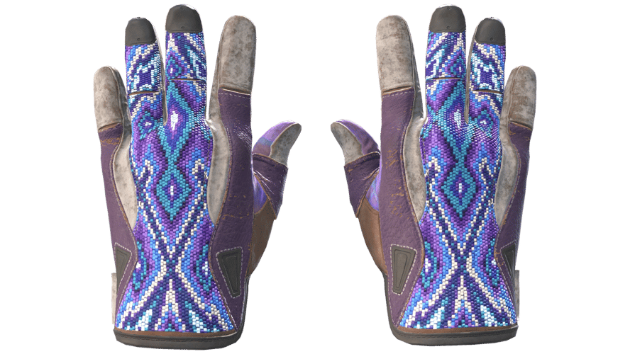 ★ Sport Gloves | Violet Beadwork (Well-Worn)