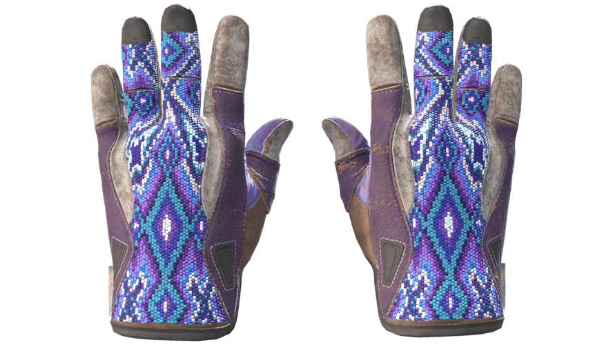 ★ Sport Gloves | Violet Beadwork (Well-Worn)
