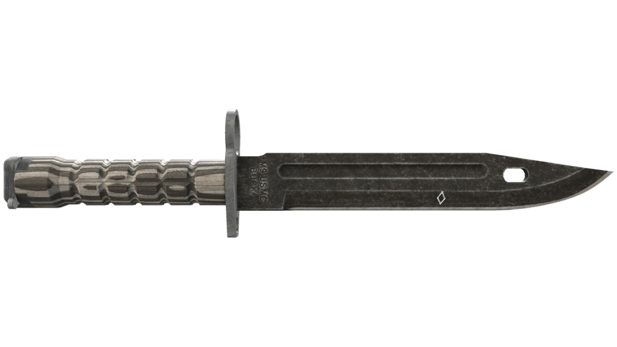 ★ StatTrak™ Bayonet | Black Laminate (Battle-Scarred)