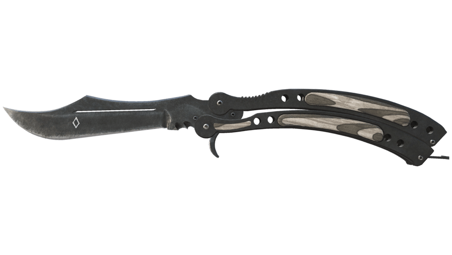 ★ StatTrak™ Butterfly Knife | Black Laminate (Field-Tested)