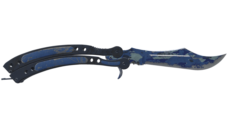 ★ StatTrak™ Butterfly Knife | Bright Water (Battle-Scarred)