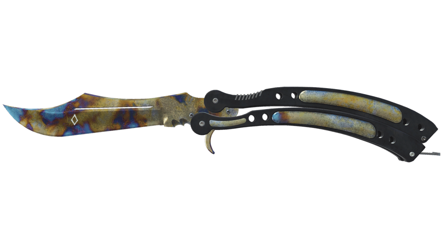 ★ StatTrak™ Butterfly Knife | Case Hardened (Well-Worn)