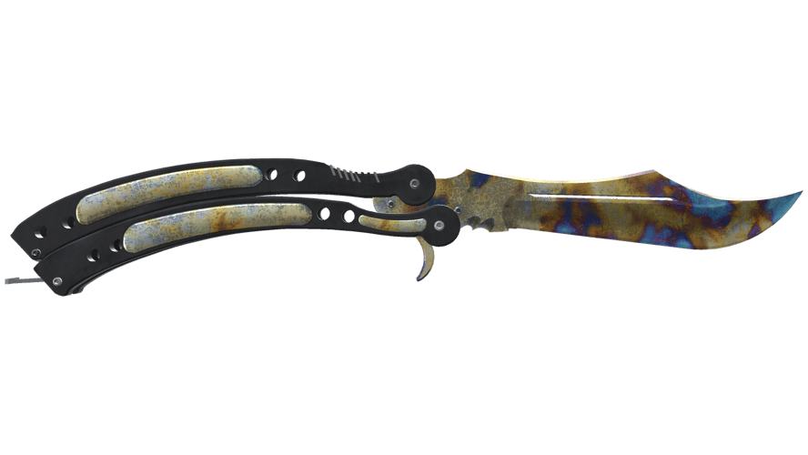 ★ StatTrak™ Butterfly Knife | Case Hardened (Well-Worn)