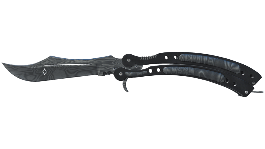 ★ StatTrak™ Butterfly Knife | Damascus Steel (Battle-Scarred)