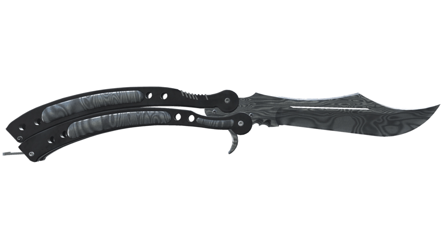 ★ StatTrak™ Butterfly Knife | Damascus Steel (Battle-Scarred)