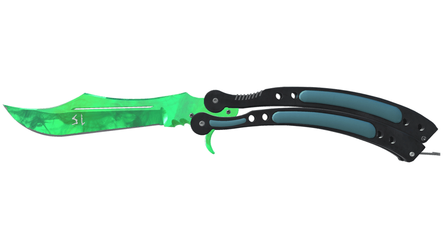 ★ StatTrak™ Butterfly Knife | Gamma Doppler Emerald (Factory New)