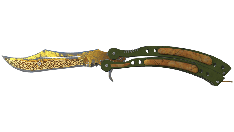 ★ StatTrak™ Butterfly Knife | Lore (Battle-Scarred)